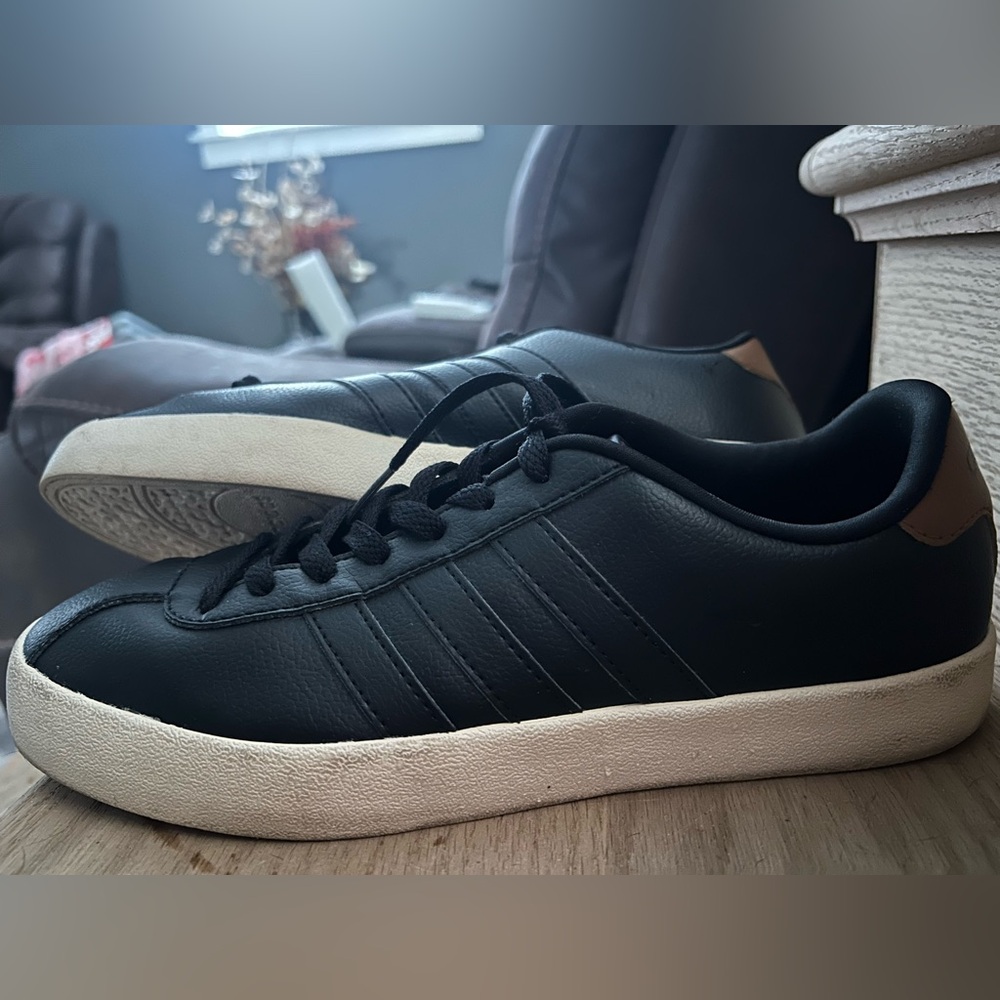 Adidas Black and Tan Sneakers - Picture 2 of 4